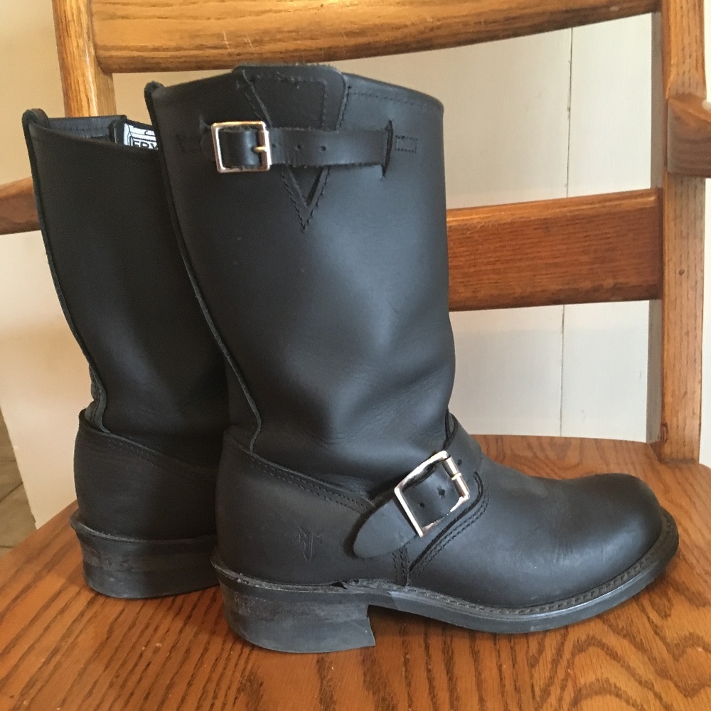 FRYE 8R leather Engineer Boots 6.5
